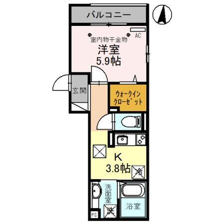 ルピナス（前橋市南町）の物件間取画像